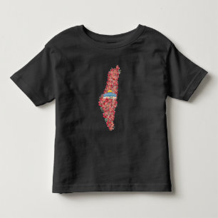 Bloemen Palestina kaart Koepel van Rock al quads G Kinder Shirts