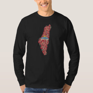 Bloemen Palestina kaart Koepel van Rock al quads G T-shirt