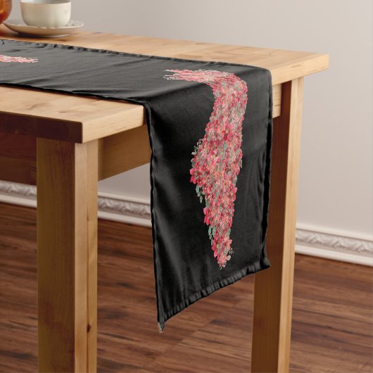 Bloemen Palestina kaart kunst-vrijheid voor Palest Lange Tafelloper (Voorbeeld)