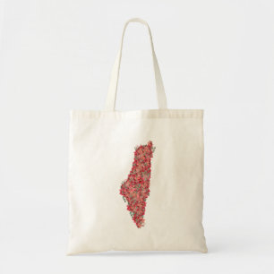 Bloemen Palestina kaart kunst-vrijheid voor Palest Tote Bag