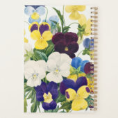 Bloemen Pansy Boeket Botanische Kunst Planner (Achterkant)