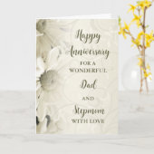 Bloemen Papa & Stepmom Jubileum Kaart (Gele Bloem)