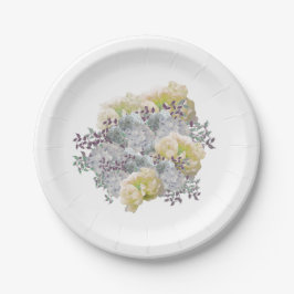 Bloemen Papieren Borden Landelijke Stijl Bordje
