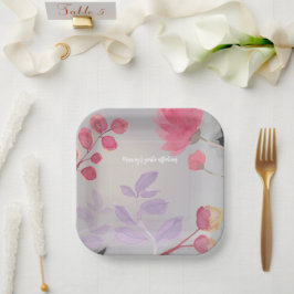 Bloemen Papieren Bordje