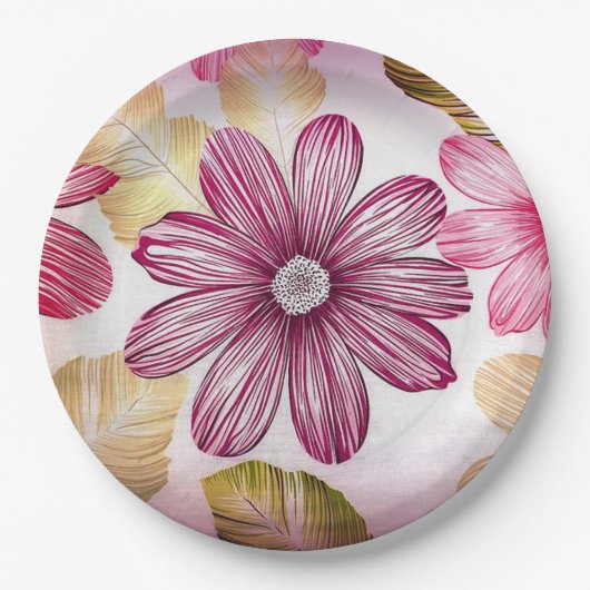 Bloemen Papieren Bordje (Voorkant)