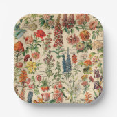 bloemen papieren bordje (Voorkant)