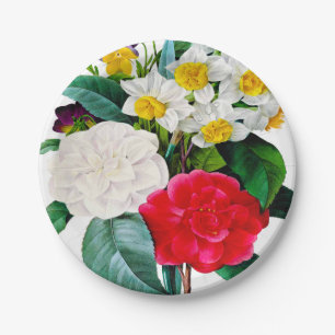  bloemen papieren bordje