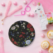 Bloemen Papieren Bordje (Feest)