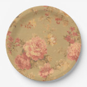  bloemen papieren bordje (Voorkant)
