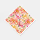 Bloemen Papieren Servetten (Hoek)