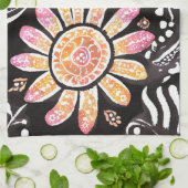 Bloemen Parels AI kunst Keuken Handdoeken (Gevouwen)