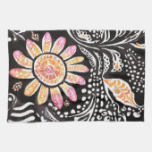 Bloemen Parels AI kunst Keuken Handdoeken (Horizontaal)