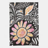 Bloemen Parels AI kunst Keuken Handdoeken (Verticaal)