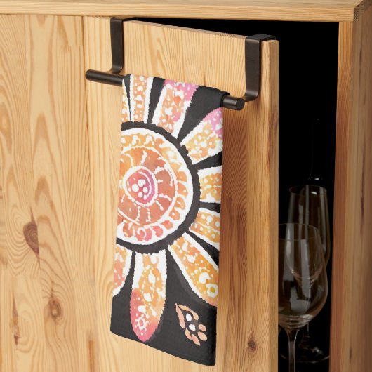 Bloemen Parels AI kunst Keuken Handdoeken (Derde Gevouwen)