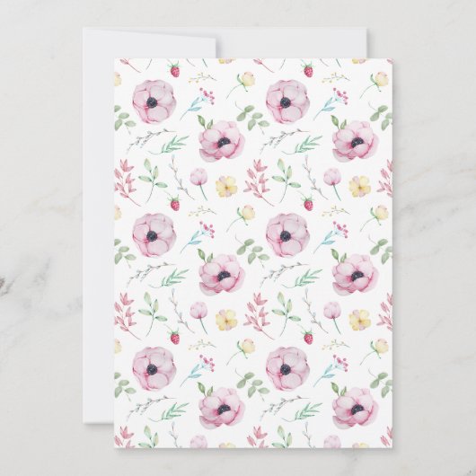 Bloemen Pasen Brunch Uitnodiging (Achterkant)