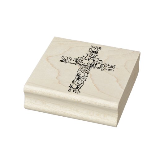 Bloemen Pasen Cross Rubber Stamp Rubberstempel (Stempel)