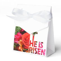 Bloemen Pasen "Hij is verrezen" gunst Gift Bag