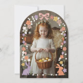 Bloemen Pasen Iemand heeft een verjaardagsfoto Kaart (Achterkant)