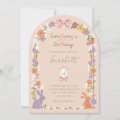 Bloemen Pasen Iemand heeft een verjaardagsfoto Kaart (Voorkant)