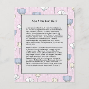 Bloemen Pastel Bloementuin Tuinier Zomer Flyer