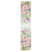 Bloemen pastel korte tafelloper (Voorkant)