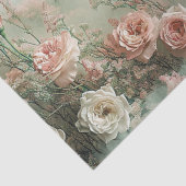 Bloemen Pastel Rozen Pioenrozen Decoupage Tissuepapier (Detail)