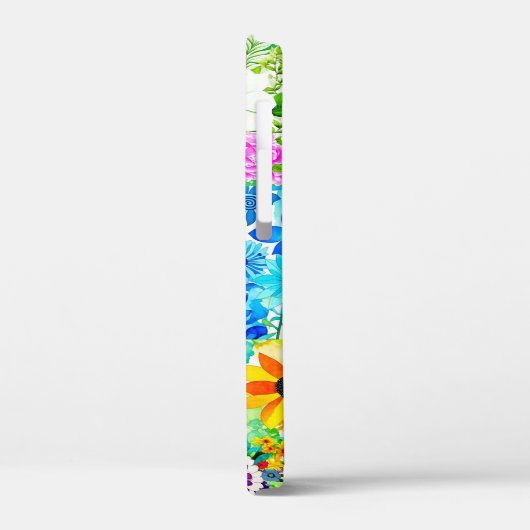 Bloemen Patchwork Art Waterverf Flowers Case-Mate iPhone Case (Achterkant / Links)