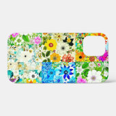 Bloemen Patchwork Art Waterverf Flowers Case-Mate iPhone Case (Achterkant (horizontaal))