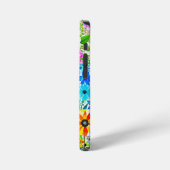 Bloemen Patchwork Art Waterverf Flowers iPhone Hoesje (Linkerkant)