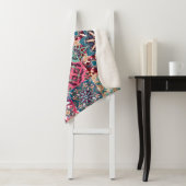 Bloemen patchwork: geruit patroon. sherpa deken (In situ)
