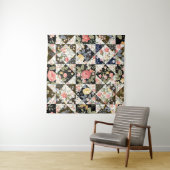 Bloemen Patchwork: Mix Wandkleed (In situ)