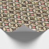 Bloemen Patchwork Naadloos Patroon Cadeaupapier (Hoek)