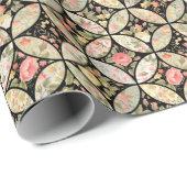 Bloemen Patchwork Naadloos Patroon Cadeaupapier (Rol Hoek)