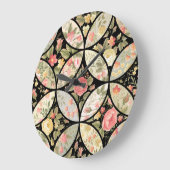 Bloemen Patchwork  Naadloos Patroon Grote Klok (Hoek)