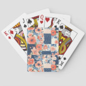 Bloemen Patchwork Patchwork Patroon (11) Pokerkaarten (Achterkant)