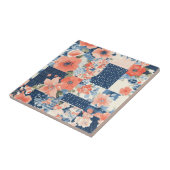 Bloemen Patchwork Patchwork Patroon (11) Tegeltje (Zijkant)