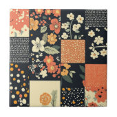  Bloemen Patchwork Patchwork Patroon (1) Tegeltje (Voorkant)