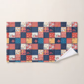 Bloemen Patchwork Patchwork Patroon (2) Bad Handdoek (Handdoek)