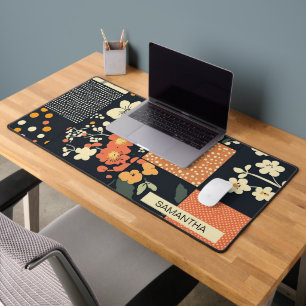 Bloemen Patchwork Patchwork Patroon (2) Bureaumat