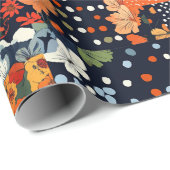  Bloemen Patchwork Patchwork Patroon (3) Cadeaupapier (Rol Hoek)