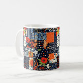  Bloemen Patchwork Patchwork Patroon (3) Koffiemok (Voorkant links)