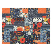 Bloemen Patchwork Patchwork Patroon (3) Tafelkleed (Voorkant (Horizontaal))
