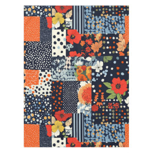 Bloemen Patchwork Patchwork Patroon (3) Tafelkleed