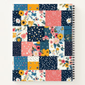  Bloemen Patchwork Patchwork Patroon (4) Notitieboek (Achterkant)