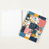 Bloemen Patchwork Patchwork Patroon (4) Planner (Display)