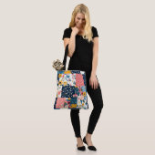  Bloemen Patchwork Patchwork Patroon (4) Tote Bag (Op model)