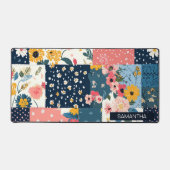 Bloemen Patchwork Patchwork Patroon (5) Bureaumat (Voorkant)