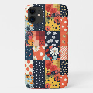  Bloemen Patchwork Patchwork Patroon (5) Case-Mate iPhone Case