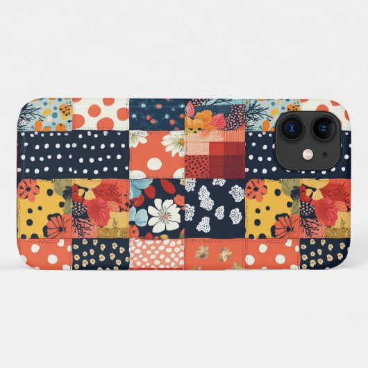 Bloemen Patchwork Patchwork Patroon (5) Case-Mate iPhone Case (Achterkant (horizontaal))
