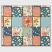  Bloemen Patchwork Patchwork Patroon (6) Cadeaupapier (Vlak)